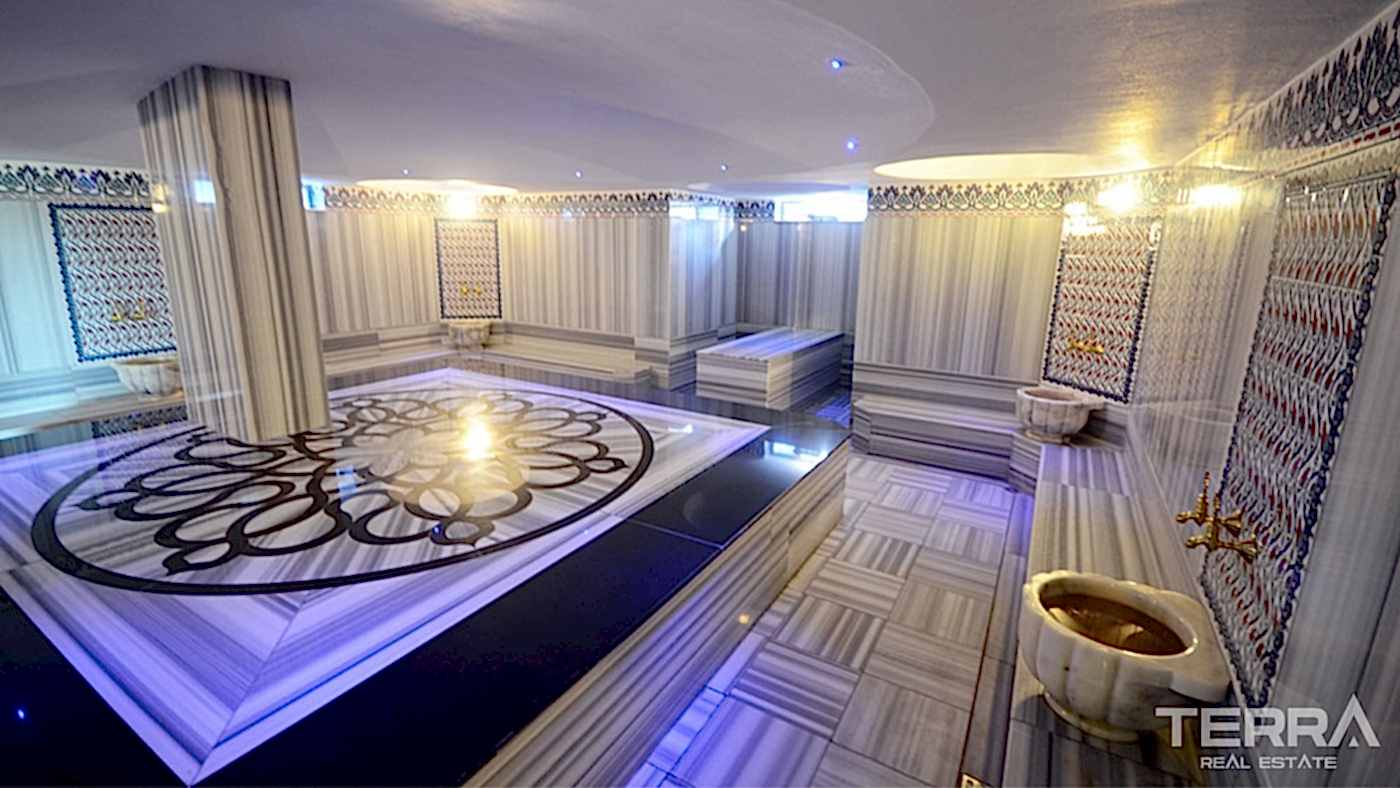 Møblert leilighet til salgs i Flower Garden 3 i Oba, Alanya, Tyrkia - 114512