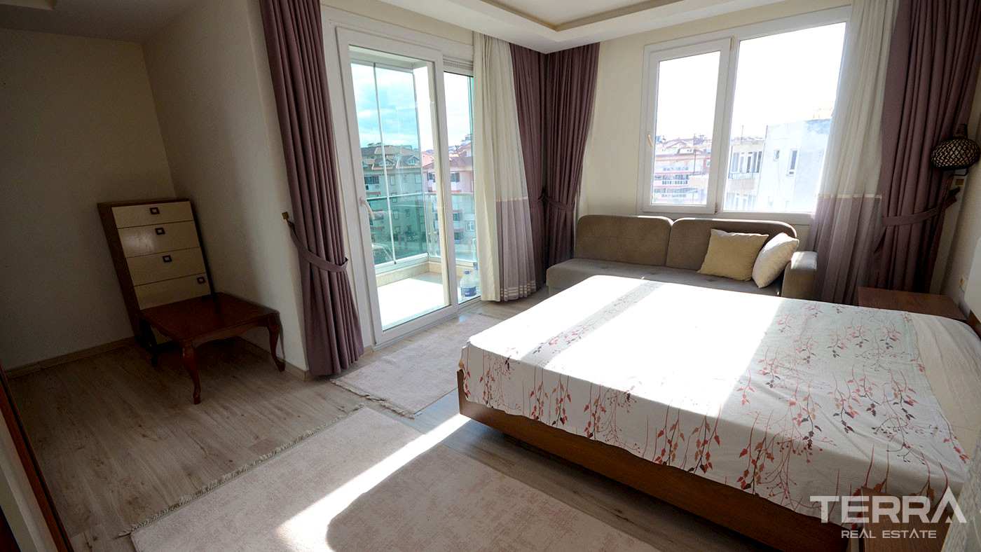 Møblert leilighet til salgs i Flower Garden 3 i Oba, Alanya, Tyrkia - 114544