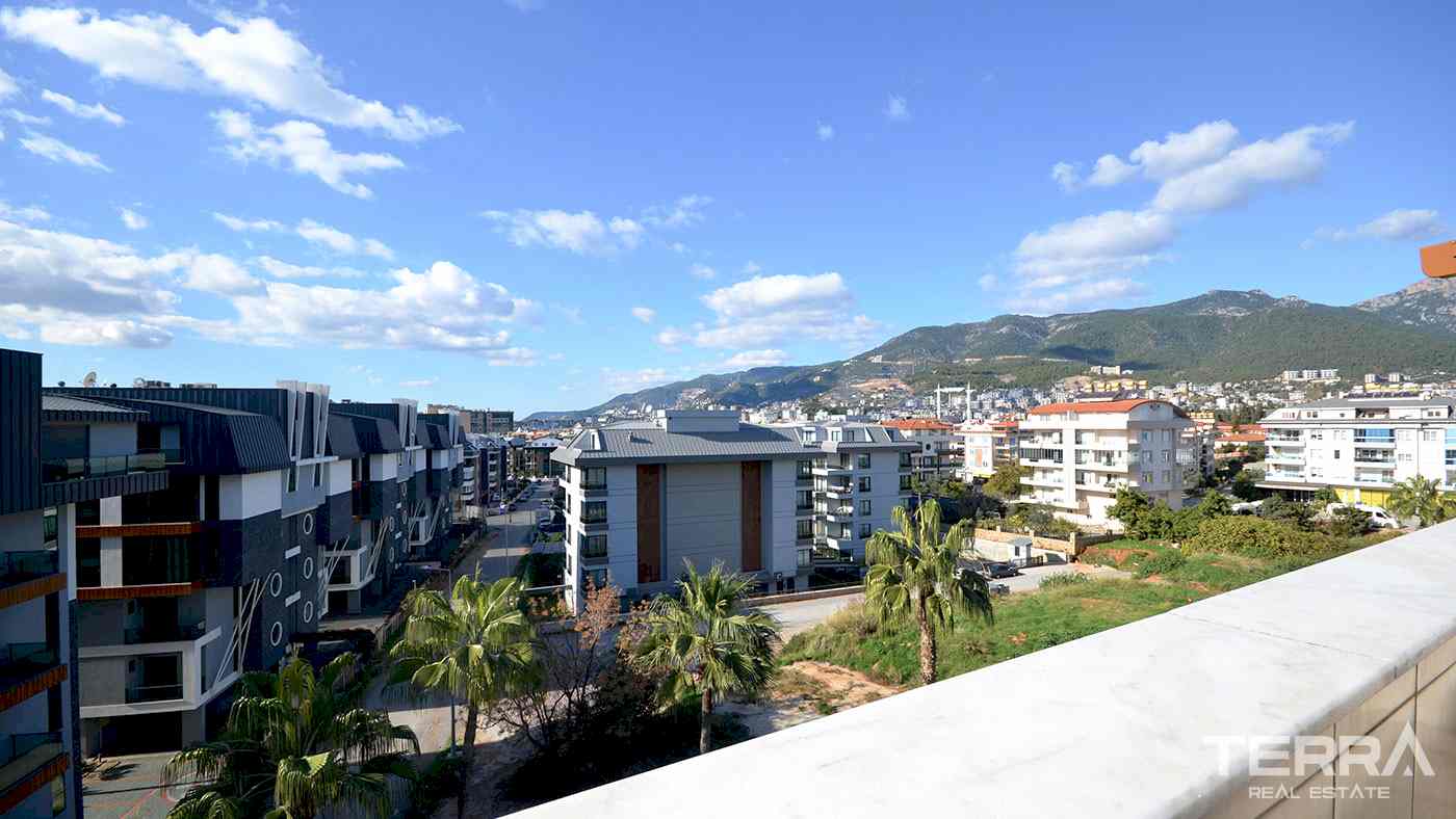 Møblert leilighet til salgs i Flower Garden 3 i Oba, Alanya, Tyrkia - 114558
