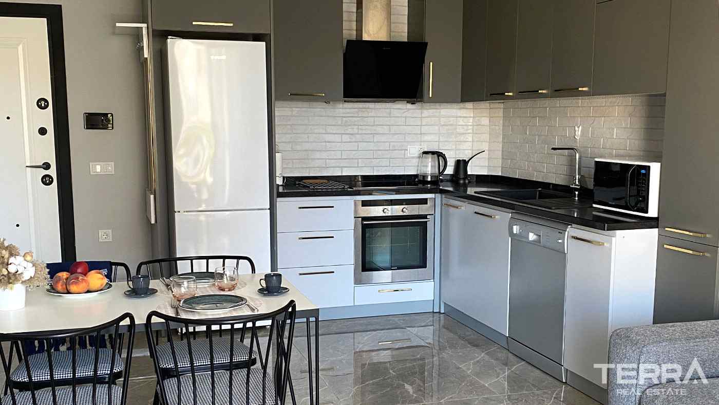 Møblert leilighet til videresalg i Keykubat Crown Residence, Alanya - 117152